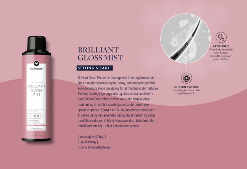 HH Simonsen Brilliant Gloss Mist (250 ML) - Billede 3