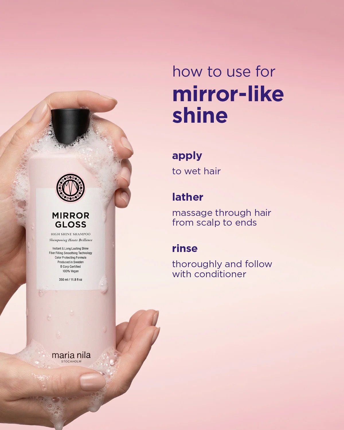 Maria Nila - Mirror Gloss Shampoo (350ml) - Billede 9